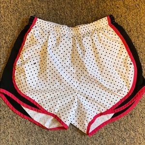 Nike Tempo Shorts Black and White Polka Dots